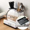 Tableware & Knife Storage Rack – Multi-Grid Plastic Kitchen Organizer | Cookli UK