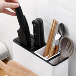 Tableware & Knife Storage Rack – Multi-Grid Plastic Kitchen Organizer | Cookli UK