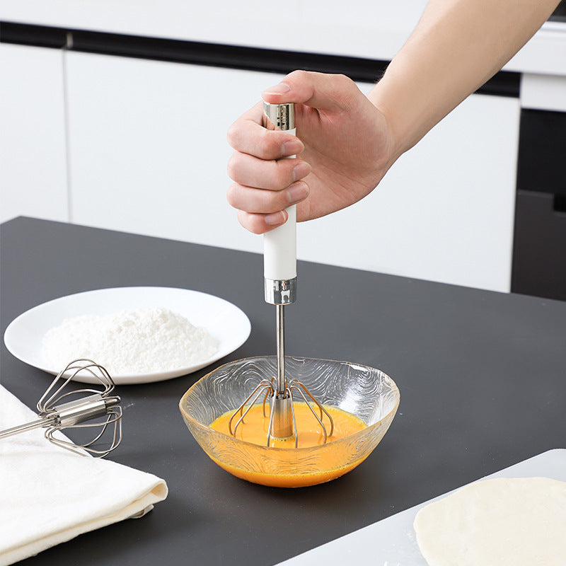 Semi-Automatic Stainless Steel Hand Egg Beater