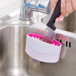 Creative Kitchen Knife And Fork Chopsticks Cleaning Brush With Suction Cup Fruit And Vegetable Cleaning Brush Kitchen Cleaning Brush