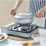 Stainless Steel Deep Fryer Pot with Thermometer & Oil Drain Rack – 20cm / 24cm | Cookli UK