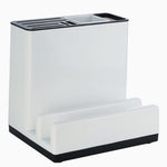 Tableware & Knife Storage Rack – Multi-Grid Plastic Kitchen Organizer | Cookli UK