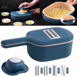Multi-Function Vegetable Cutter & Slicer – 4-in-1 Kitchen Tool with Peeler, Grater & Julienne Blades | Cookli UK