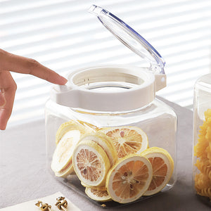 Transparent Airtight Kitchen Jar – Grain Storage, 900ml & 1.5L