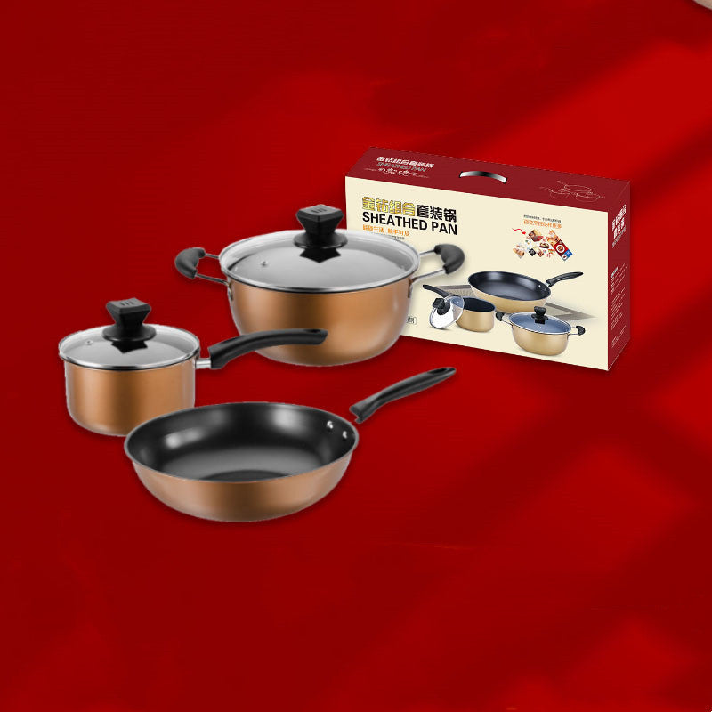 3-Piece Cast Iron Cookware Set – Non-Stick Pots & Pans for Home Cooking | Cookli UK

Bring timeless durability and elegance to your kitchen with this 3-piece cast iron cookware set. Featuring a sleek light luxury style and superior non-stick coating, this set is designed for everyday cooking with professional results.

Perfect for sautéing, simmering, boiling, and slow-cooking, this versatile set suits any stovetop — from gas to induction. The cast iron construction ensures even heat distribution, while the