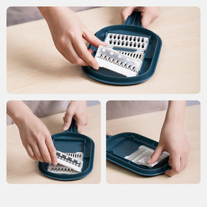 Multi-Function Vegetable Cutter & Slicer – 4-in-1 Kitchen Tool with Peeler, Grater & Julienne Blades | Cookli UK