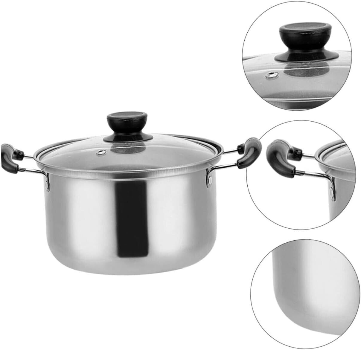 5PCS Stainless Steel Saucepan Set – Induction Cooking Pots with Lids | Cookli UK
