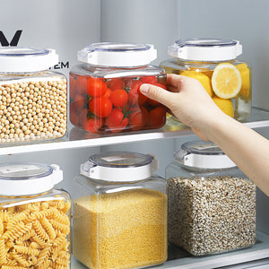 Cookli® Transparent Airtight Kitchen Jar – Modern, Durable Grain Storage

Store your dry goods in style with the Cookli® Transparent Airtight Jar. Made from durable PET plastic, these jars are BPA-free, lightweight, and designed to keep your food fresher for longer.