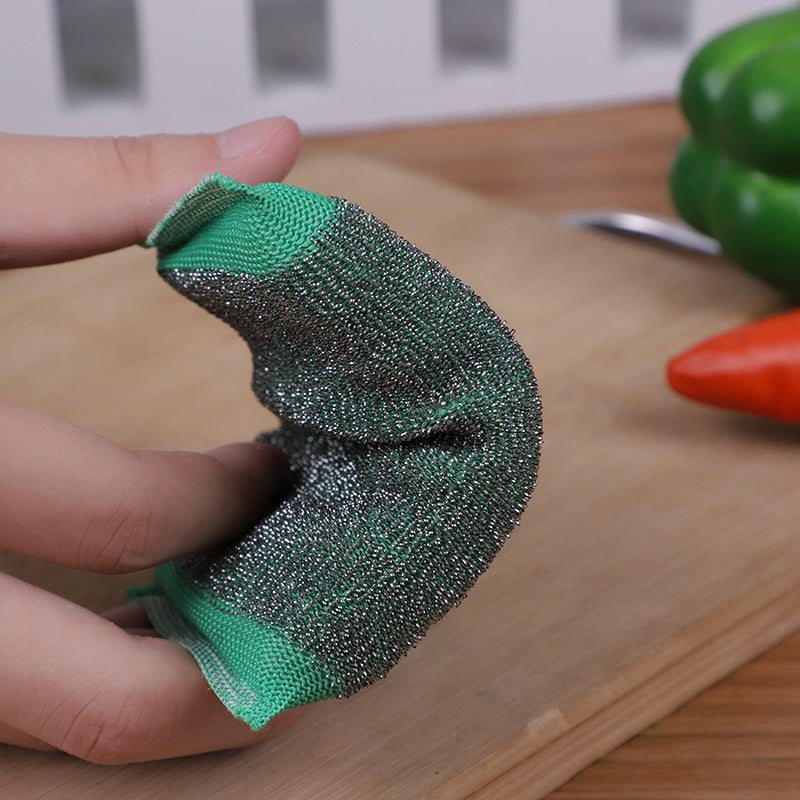 Household Steel Wire Cloth Sponge Wipe Brush Pots And Pans Wash Dishes