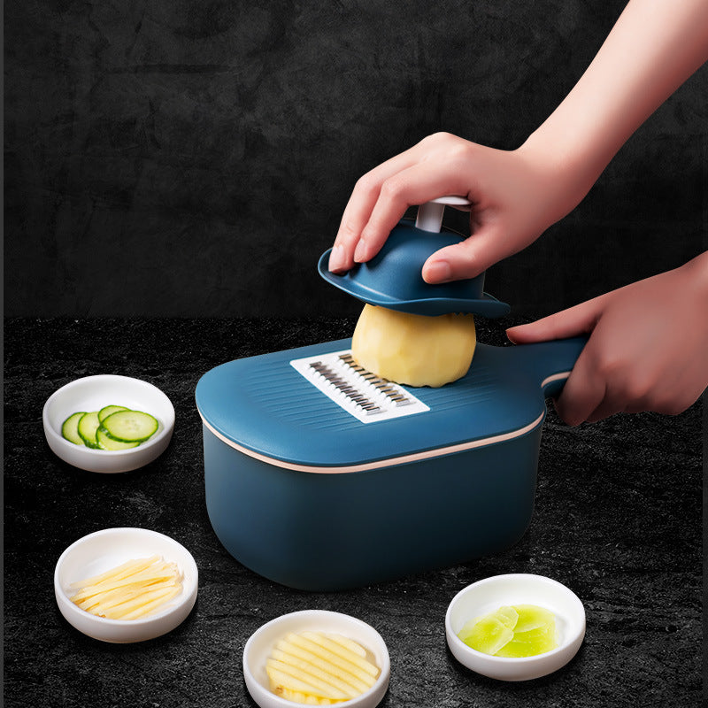 Multi-Function Vegetable Cutter & Slicer – 4-in-1 Kitchen Tool with Peeler, Grater & Julienne Blades | Cookli UK
