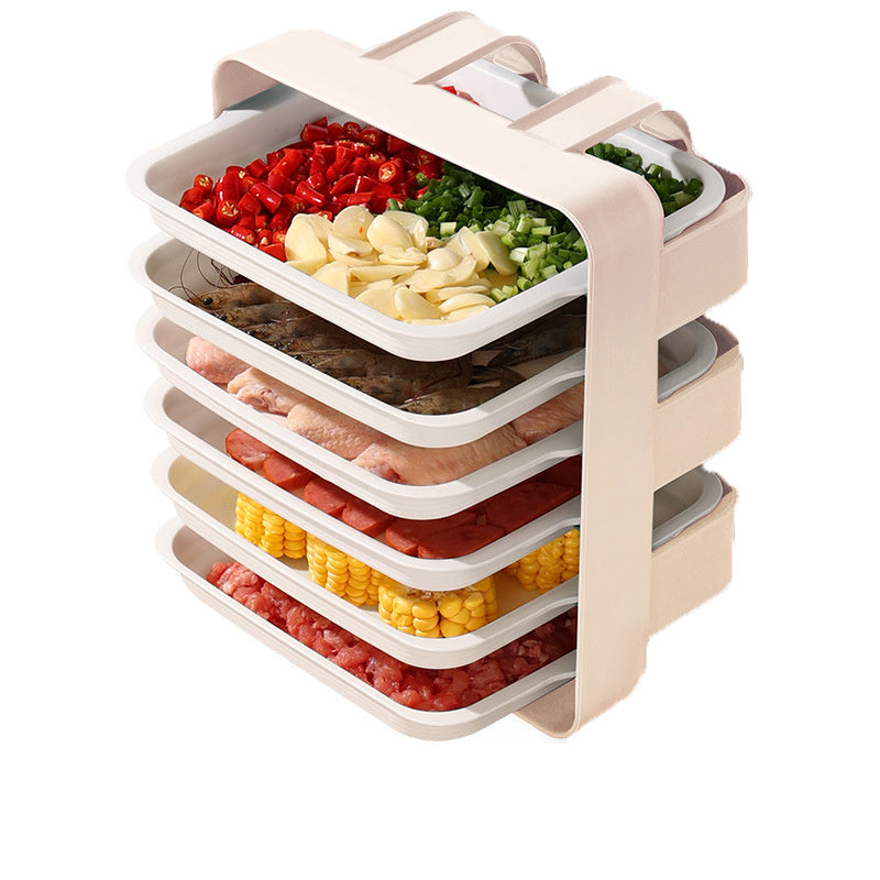 Side Dishes Wall-mounted Storage Sub-meal Dish Cooking Rack Hot Pot Dish Tray