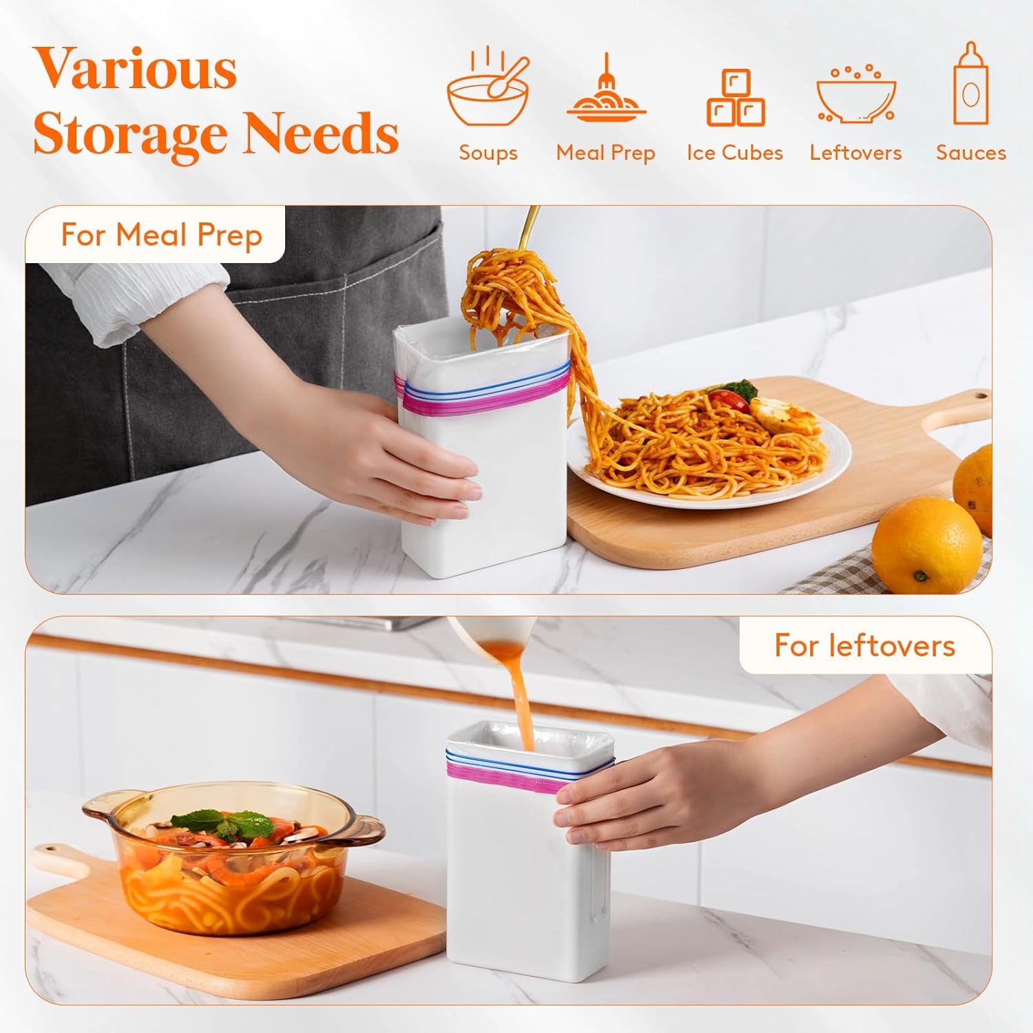 Freezer Soup Containers 3 Pack – 946ml Reusable Meal Prep Molds & Food Storage | Cookli UK