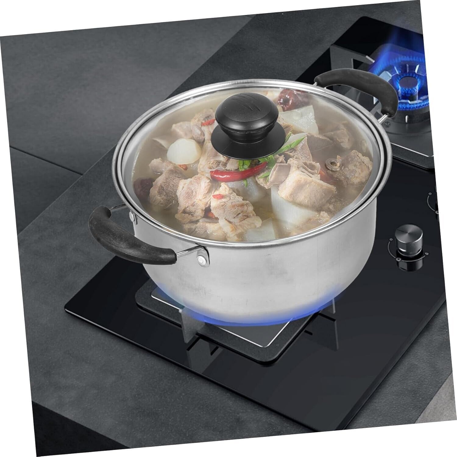 5PCS Stainless Steel Saucepan Set – Induction Cooking Pots with Lids | Cookli UK