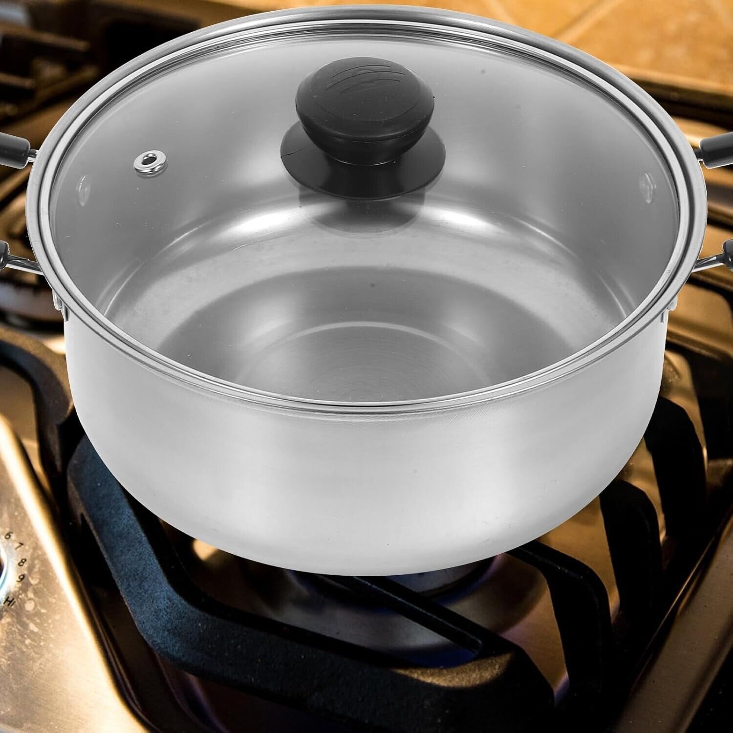 5PCS Stainless Steel Saucepan Set – Induction Cooking Pots with Lids | Cookli UK
