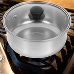 5PCS Stainless Steel Saucepan Set – Induction Cooking Pots with Lids | Cookli UK